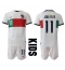Billige Portugal Joao Felix #11 Udebanetrøje Børn VM 2022 Kort ærmer (+ bukser)