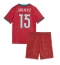 Billige Portugal Joao Neves #15 Hjemmebanetrøje Børn VM 2026 Kort ærmer (+ bukser)