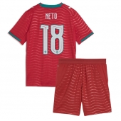 Billige Portugal Pedro Neto #18 Hjemmebanetrøje Børn VM 2026 Kort ærmer (+ bukser)