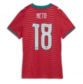 Billige Portugal Pedro Neto #18 Hjemmebanetrøje Dame VM 2026 Kort ærmer