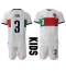 Billige Portugal Pepe #3 Udebanetrøje Børn VM 2022 Kort ærmer (+ bukser)