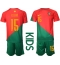 Billige Portugal Rafael Leao #15 Hjemmebanetrøje Børn VM 2022 Kort ærmer (+ bukser)