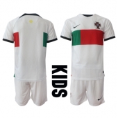 Billige Portugal Udebanetrøje Børn VM 2022 Kort ærmer (+ bukser)