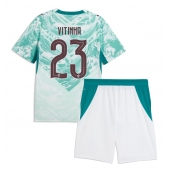 Billige Portugal Vitinha #23 Udebanetrøje Børn VM 2026 Kort ærmer (+ bukser)