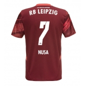 Billige RB Leipzig Antonio Nusa #7 Udebanetrøje 2024-25 Kort ærmer