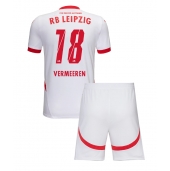 Billige RB Leipzig Arthur Vermeeren #18 Hjemmebanetrøje Børn 2024-25 Kort ærmer (+ bukser)
