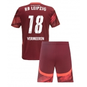 Billige RB Leipzig Arthur Vermeeren #18 Udebanetrøje Børn 2024-25 Kort ærmer (+ bukser)