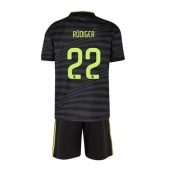 Billige Real Madrid Antonio Rudiger #22 Tredje trøje Børn 2022-23 Kort ærmer (+ bukser)