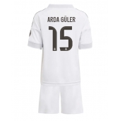 Billige Real Madrid Arda Guler #15 Hjemmebanetrøje Børn 2025-26 Kort ærmer (+ bukser)