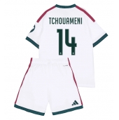 Billige Real Madrid Aurelien Tchouameni #14 Hjemmebanetrøje Børn 2026-27 Kort ærmer (+ bukser)