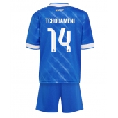 Billige Real Madrid Aurelien Tchouameni #14 Tredje trøje Børn 2025-26 Kort ærmer (+ bukser)