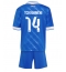 Billige Real Madrid Aurelien Tchouameni #14 Tredje trøje Børn 2025-26 Kort ærmer (+ bukser)