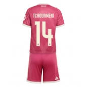Billige Real Madrid Aurelien Tchouameni #14 Tredje trøje Børn 2026-27 Kort ærmer (+ bukser)