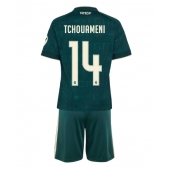 Billige Real Madrid Aurelien Tchouameni #14 Udebanetrøje Børn 2026-27 Kort ærmer (+ bukser)