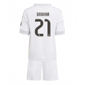 Billige Real Madrid Brahim Diaz #21 Hjemmebanetrøje Børn 2025-26 Kort ærmer (+ bukser)
