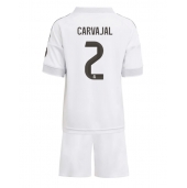 Billige Real Madrid Daniel Carvajal #2 Hjemmebanetrøje Børn 2025-26 Kort ærmer (+ bukser)