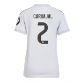 Billige Real Madrid Daniel Carvajal #2 Hjemmebanetrøje Dame 2025-26 Kort ærmer