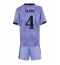 Billige Real Madrid David Alaba #4 Udebanetrøje Børn 2022-23 Kort ærmer (+ bukser)