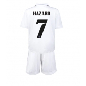 Billige Real Madrid Eden Hazard #7 Hjemmebanetrøje Børn 2022-23 Kort ærmer (+ bukser)
