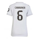 Billige Real Madrid Eduardo Camavinga #6 Hjemmebanetrøje Dame 2025-26 Kort ærmer