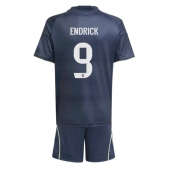 Billige Real Madrid Endrick #9 Udebanetrøje Børn 2025-26 Kort ærmer (+ bukser)