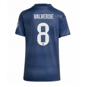 Billige Real Madrid Federico Valverde #8 Udebanetrøje Dame 2025-26 Kort ærmer