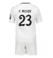 Billige Real Madrid Ferland Mendy #23 Hjemmebanetrøje Børn 2024-25 Kort ærmer (+ bukser)