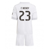 Billige Real Madrid Ferland Mendy #23 Hjemmebanetrøje Børn 2025-26 Kort ærmer (+ bukser)