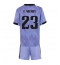 Billige Real Madrid Ferland Mendy #23 Udebanetrøje Børn 2022-23 Kort ærmer (+ bukser)