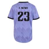 Billige Real Madrid Ferland Mendy #23 Udebanetrøje Dame 2022-23 Kort ærmer