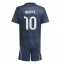 Billige Real Madrid Kylian Mbappe #10 Udebanetrøje Børn 2025-26 Kort ærmer (+ bukser)