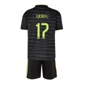 Billige Real Madrid Lucas Vazquez #17 Tredje trøje Børn 2022-23 Kort ærmer (+ bukser)
