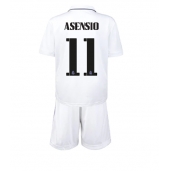 Billige Real Madrid Marco Asensio #11 Hjemmebanetrøje Børn 2022-23 Kort ærmer (+ bukser)