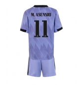 Billige Real Madrid Marco Asensio #11 Udebanetrøje Børn 2022-23 Kort ærmer (+ bukser)