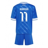 Billige Real Madrid Rodrygo Goes #11 Tredje trøje Børn 2025-26 Kort ærmer (+ bukser)