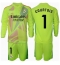 Billige Real Madrid Thibaut Courtois #1 Målmand Tredje trøje Børn 2024-25 Lange ærmer (+ bukser)