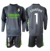 Billige Real Madrid Thibaut Courtois #1 Målmand Tredje trøje Børn 2025-26 Lange ærmer (+ bukser)