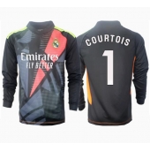 Billige Real Madrid Thibaut Courtois #1 Målmand Udebanetrøje 2024-25 Lange ærmer