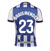 Billige Real Sociedad Brais Mendez #23 Hjemmebanetrøje 2025-26 Kort ærmer