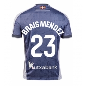 Billige Real Sociedad Brais Mendez #23 Udebanetrøje 2025-26 Kort ærmer