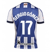 Billige Real Sociedad Sergio Gomez #17 Hjemmebanetrøje 2025-26 Kort ærmer