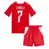 Billige Schweiz Breel Embolo #7 Hjemmebanetrøje Børn VM 2026 Kort ærmer (+ bukser)