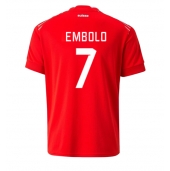 Billige Schweiz Breel Embolo #7 Hjemmebanetrøje VM 2022 Kort ærmer