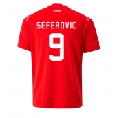 Billige Schweiz Haris Seferovic #9 Hjemmebanetrøje VM 2022 Kort ærmer