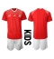 Billige Schweiz Hjemmebanetrøje Børn VM 2022 Kort ærmer (+ bukser)