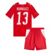 Billige Schweiz Ricardo Rodriguez #13 Hjemmebanetrøje Børn VM 2026 Kort ærmer (+ bukser)