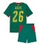 Billige Senegal Pape Gueye #26 Udebanetrøje Børn VM 2026 Kort ærmer (+ bukser)
