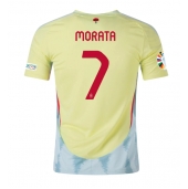 Billige Spanien Alvaro Morata #7 Udebanetrøje EM 2024 Kort ærmer