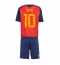 Billige Spanien Dani Olmo #10 Hjemmebanetrøje Børn VM 2026 Kort ærmer (+ bukser)