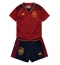 Billige Spanien Hjemmebanetrøje Børn VM 2022 Kort ærmer (+ bukser)